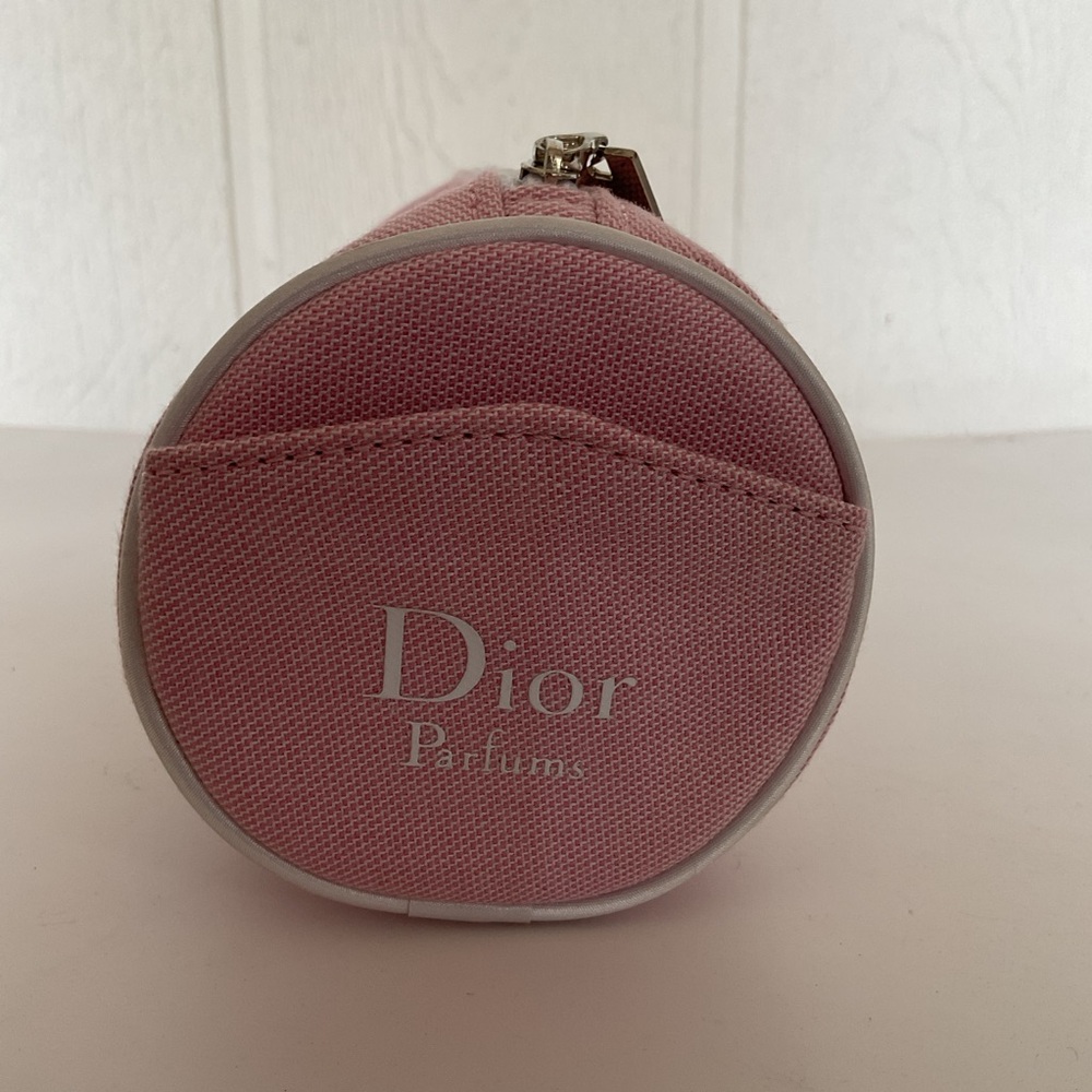 Dior pink zippered travel bag NWOT